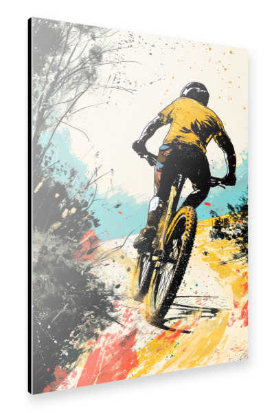 Alu-Dibond "Radsportkunst C" 30x20 cm artboxONE
