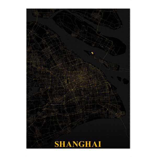 Puzzle Ravensburger "CityMap Shanghai" artboxONE - Städte / Shanghai,Kartografie