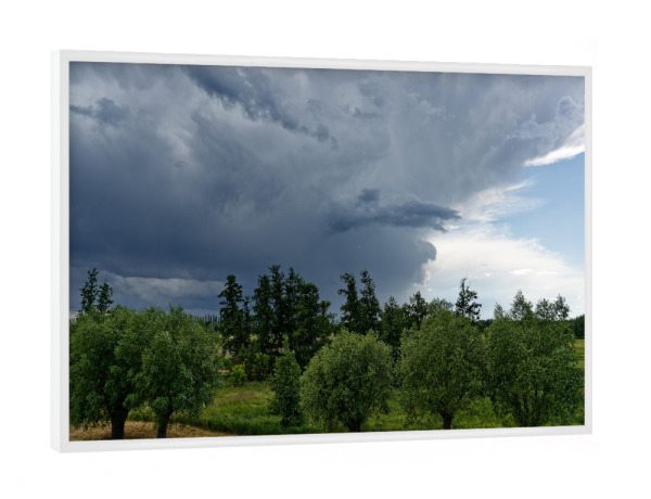 Poster mit weißem Rahmen "Gewitterstimmung" artboxONE - Natur