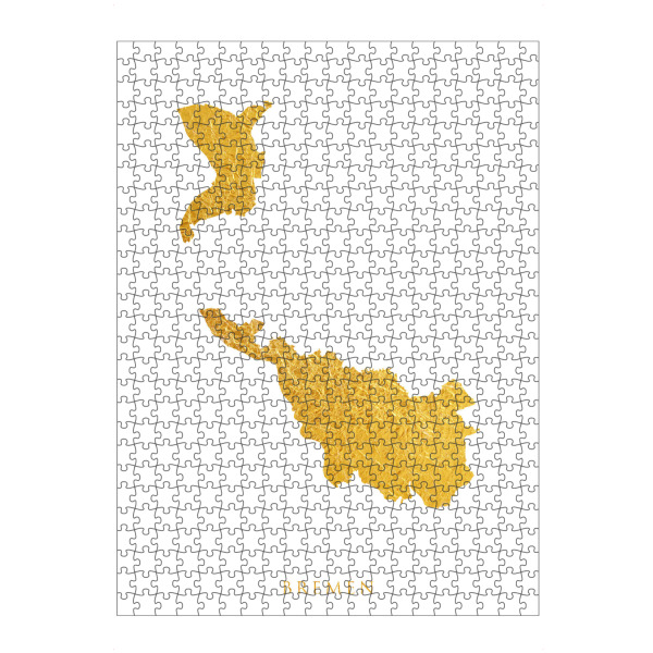 Puzzle Ravensburger "Bremer Goldkarte" artboxONE - Kartografie - Bremen,Deutschland,Deutschland,Karte,Gold - Bild bremen