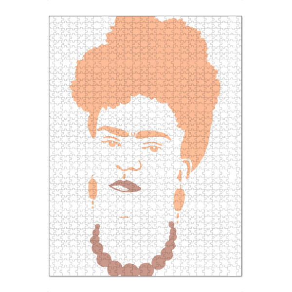 Puzzle Ravensburger "Frida pfirsichfarben" artboxONE - Typografie,Menschen,Für Mama