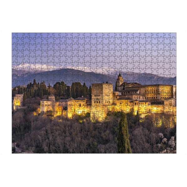 Puzzle Ravensburger "Alhambra Andalusien" artboxONE - Reise - Granada,Andalusien,Spanien,Alhambra,Sierra nevada,Welterbe - Bild granada