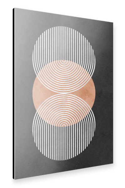 Alu-Dibond "Kreissatz D" 30x20 cm artboxONE