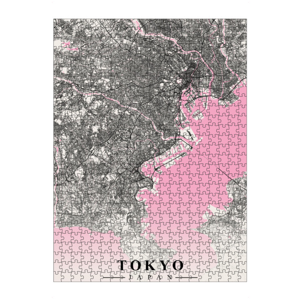 artboxONE Puzzle "City Karte Tokio" artboxONE - Städte / Tokio,Kartografie