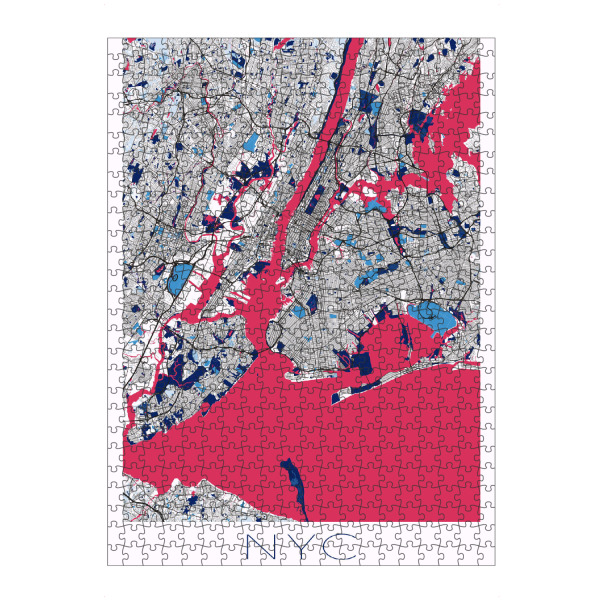 Puzzle Ravensburger "New York City Wandbild" artboxONE - Städte / New York,Kartografie