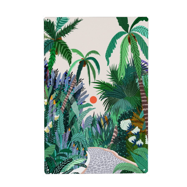 Metall Poster "Die Urban Jungle Route" artboxONE - Natur