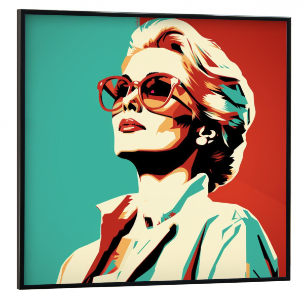 Poster mit schwarzem Rahmen 30x30 cm "HEALING WOMAN DOCTOR" artboxONE - Menschen,Fashion,Für Mama