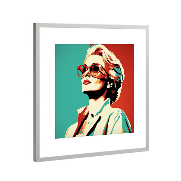 Poster mit Rahmen Silber "HEALING WOMAN DOCTOR" artboxONE - Menschen,Fashion,Für Mama - Doctor,Woman,Fashion,Healing,Health,Art,Popart,Artoftheday