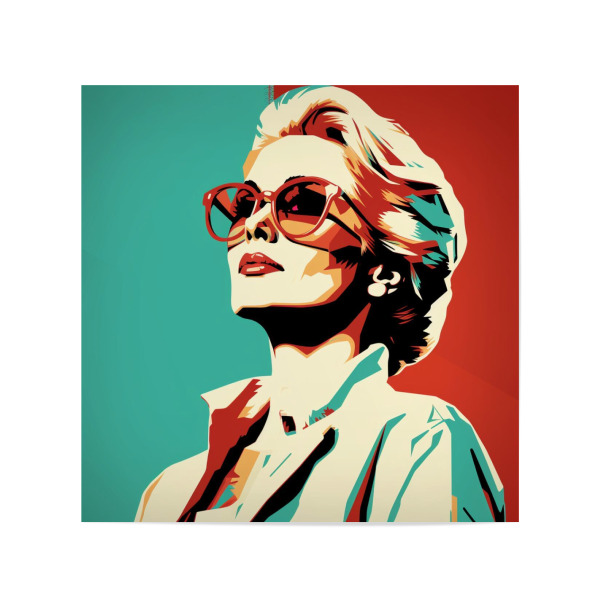 Poster 20x20 cm "HEALING WOMAN DOCTOR" artboxONE - Menschen,Fashion,Für Mama - Doctor,Woman,Fashion,Healing,Health,Art,Popart,Artoftheday