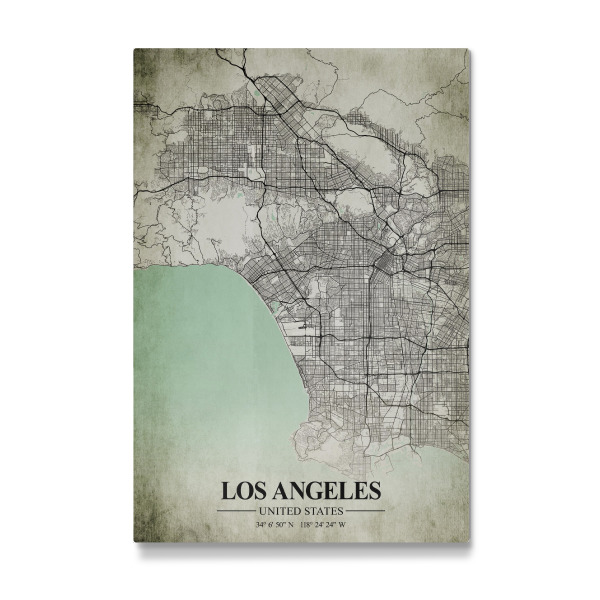Galerie-Print "Los Angeles Vintage CityMap" 30x20 cm artboxONE