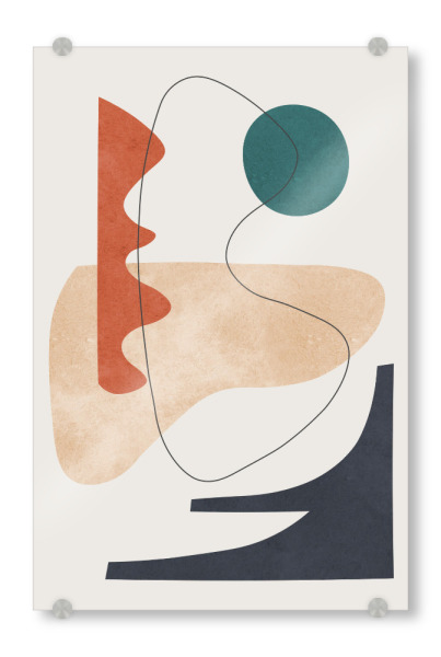 Acrylglasbild "Composition of expressive forms B" artboxONE - Abstrakt,Geometrie
