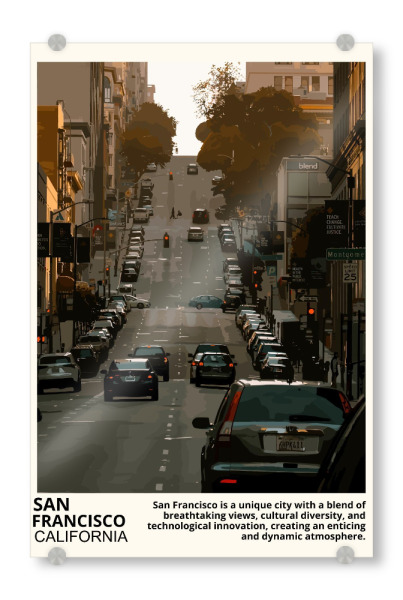 Acrylglasbild "San Francisco Street" artboxONE - Architektur,Städte / San Francisco