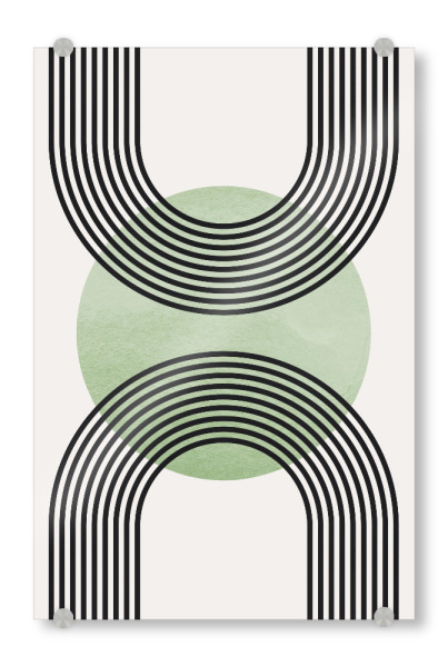 Acrylglasbild "Zeichnen mit Kreisen B" artboxONE - Abstrakt,Geometrie