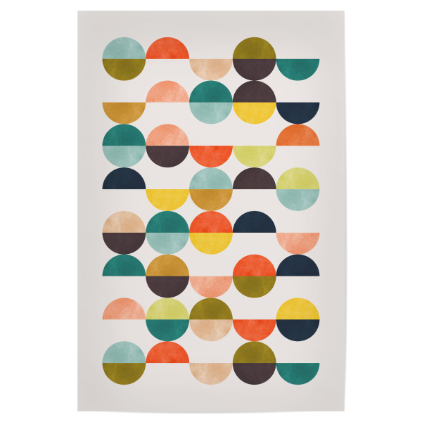 Poster 30x20 cm "Kreiskomposition C" artboxONE - Abstrakt,Geometrie