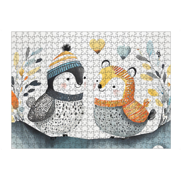 Puzzle Ravensburger "Bunte Vielfalt der Freundschaft" artboxONE - Für Kinder,Tiere