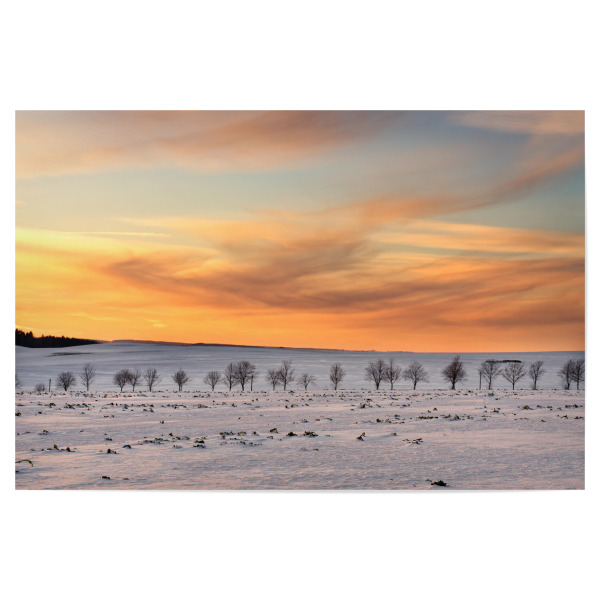 Poster 30x20 cm "Himmelsfarben und Schnee" artboxONE - Natur