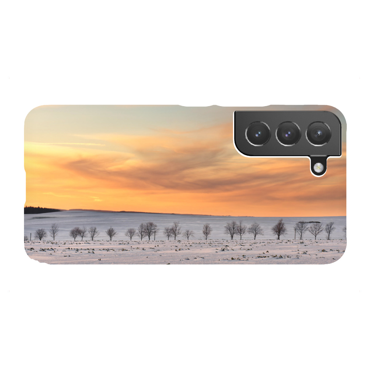 Samsung Galaxy "Himmelsfarben und Schnee" Premium-Case Handyhülle artboxONE