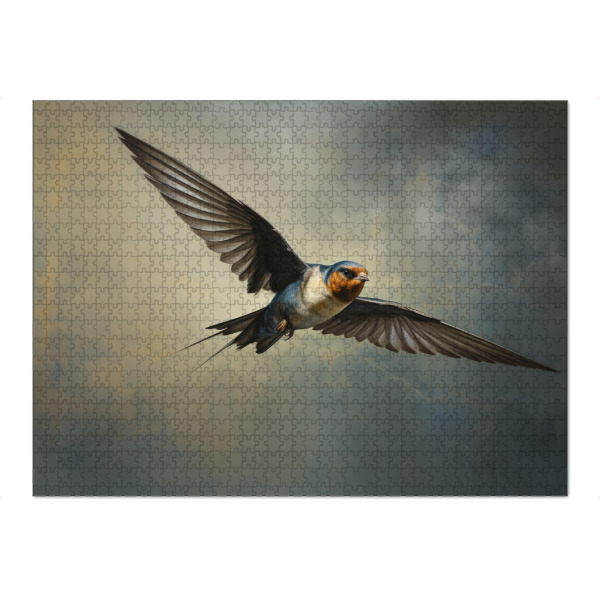 Puzzle Ravensburger "Fliegende Schwalbe" artboxONE - Natur,Tiere