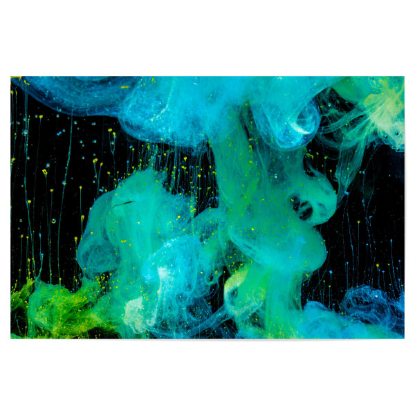 Poster "August" artboxONE - Abstrakt - Knallfarben,Unterwasser