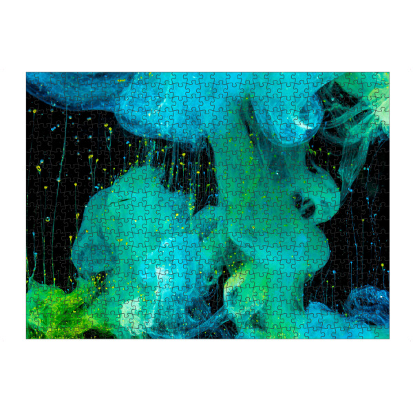 artboxONE Puzzle "August" artboxONE - Abstrakt - Knallfarben,Unterwasser - Bild knallfarben