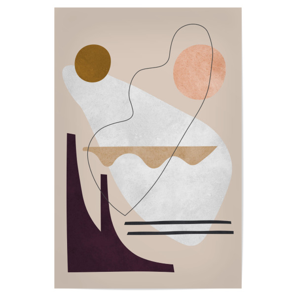 Poster 30x20 cm "Composition of expressive forms E" artboxONE - Abstrakt,Geometrie