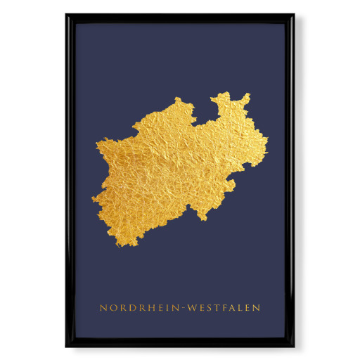 Nordrhein-Westfalen Goldkarte Blau