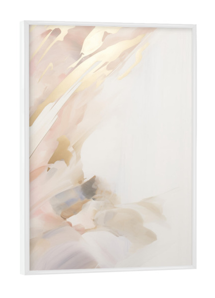 Poster mit weißem Rahmen "Sanfte Bewegung" artboxONE - Natur,Abstrakt,Marmor