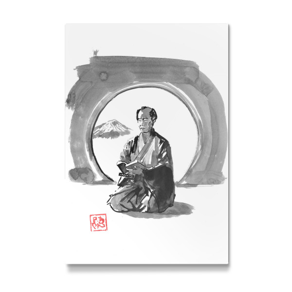Galerie-Print "Samurai lesen" 30x20 cm artboxONE