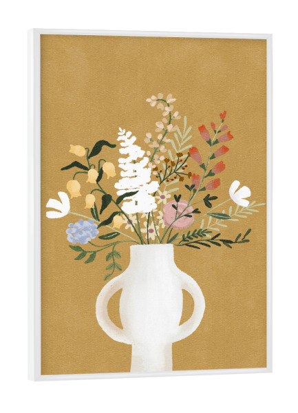 Poster mit weißem Rahmen "Blumen in einer Vase" artboxONE - Natur,Für Mama - Vase,Blumen