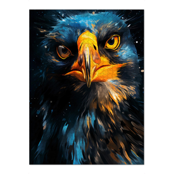 Puzzle Ravensburger "Penguin Fantasy (matart)" artboxONE - Tiere - Pinguin,Pinguine,Vogel,Vögel,Natur,Abstrakt,Fantasie - Bild pinguin