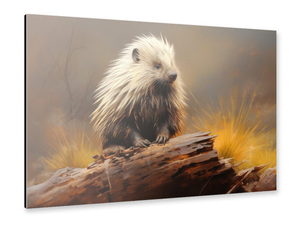 Alu-Dibond "Stachelschweinporträt" 30x20 cm artboxONE