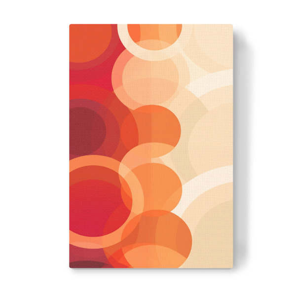 Leinwandbild "Retro Kreise" artboxONE - Abstrakt,Architektur,Geometrie