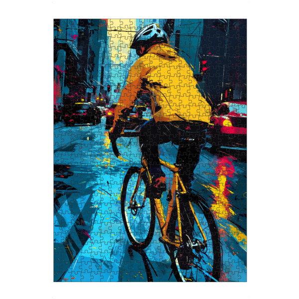 Puzzle Ravensburger "Radsportkunst H" artboxONE - Städte,Sport - Radfahren,Sport,Stadt,Fahrrad,Biker,Fahrrad - Bild radfahren