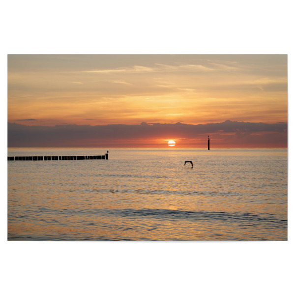 Poster 30x20 cm "Abendstimmung am Strand" artboxONE - Natur,Reise / Strand und Meer