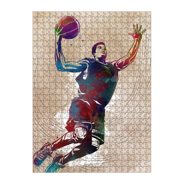 Puzzle Ravensburger "Basketballspieler Sportkunst E" artboxONE - Sport,Sport / Sommerspiele - Basketball,Ball,Korb,Sport,Spieler,Grafik