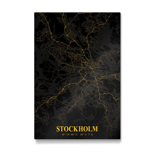 Galerie-Print "Stadtplan Stockholm" 30x20 cm artboxONE