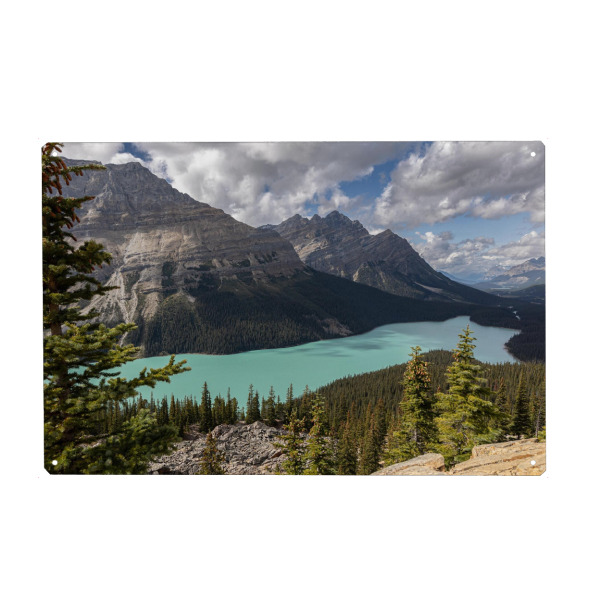Holzbild "Peyto Lake Kanada" artboxONE - Natur,Reise - Lake peyto,Kanada,Reise,Landschaft,Landschaftsfotografie,Fotografie,See,Wasser,Natur