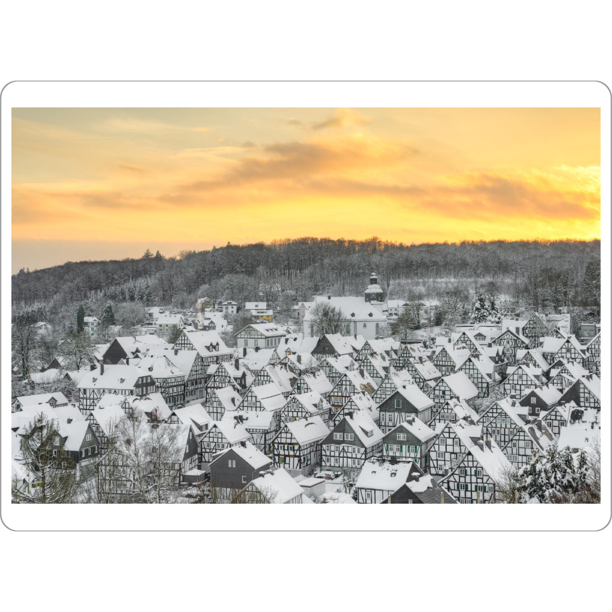 Tischset "Freudenberg Winter" artboxONE - Städte,Reise,Architektur