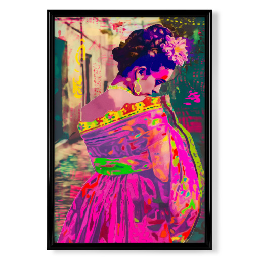 Neon Frida Art