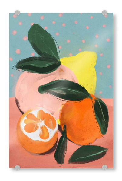 Acrylglasbild "Fruchtiger Sommer (Zwei)" artboxONE - Natur,Abstrakt,Für Mama