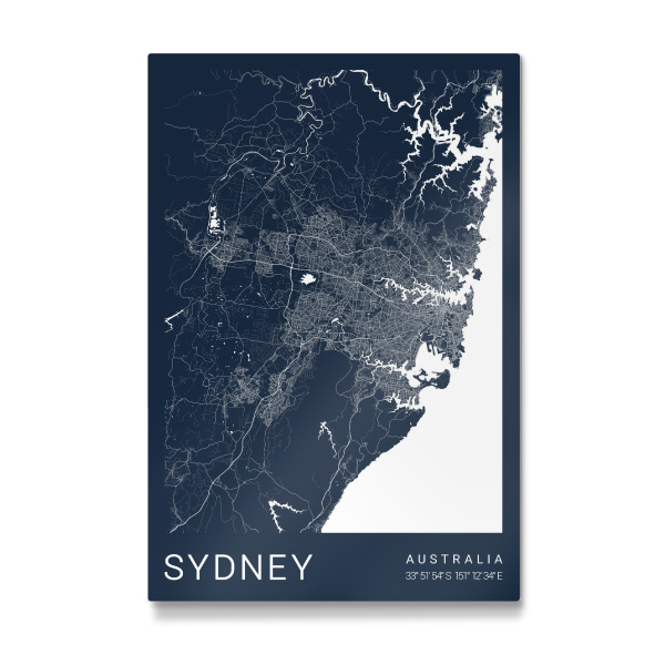 Galerie-Print "Stadtplan Sydney" 30x20 cm artboxONE
