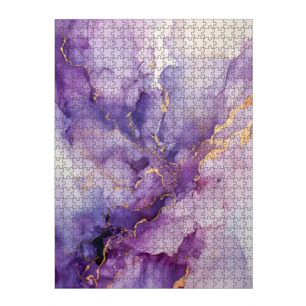 Puzzle Ravensburger "Lila Traum" artboxONE - Abstrakt,Ultraviolet,Marmor