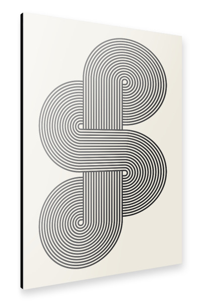 Alu-Dibond "Zeichnen mit Kreisen D" 30x20 cm artboxONE