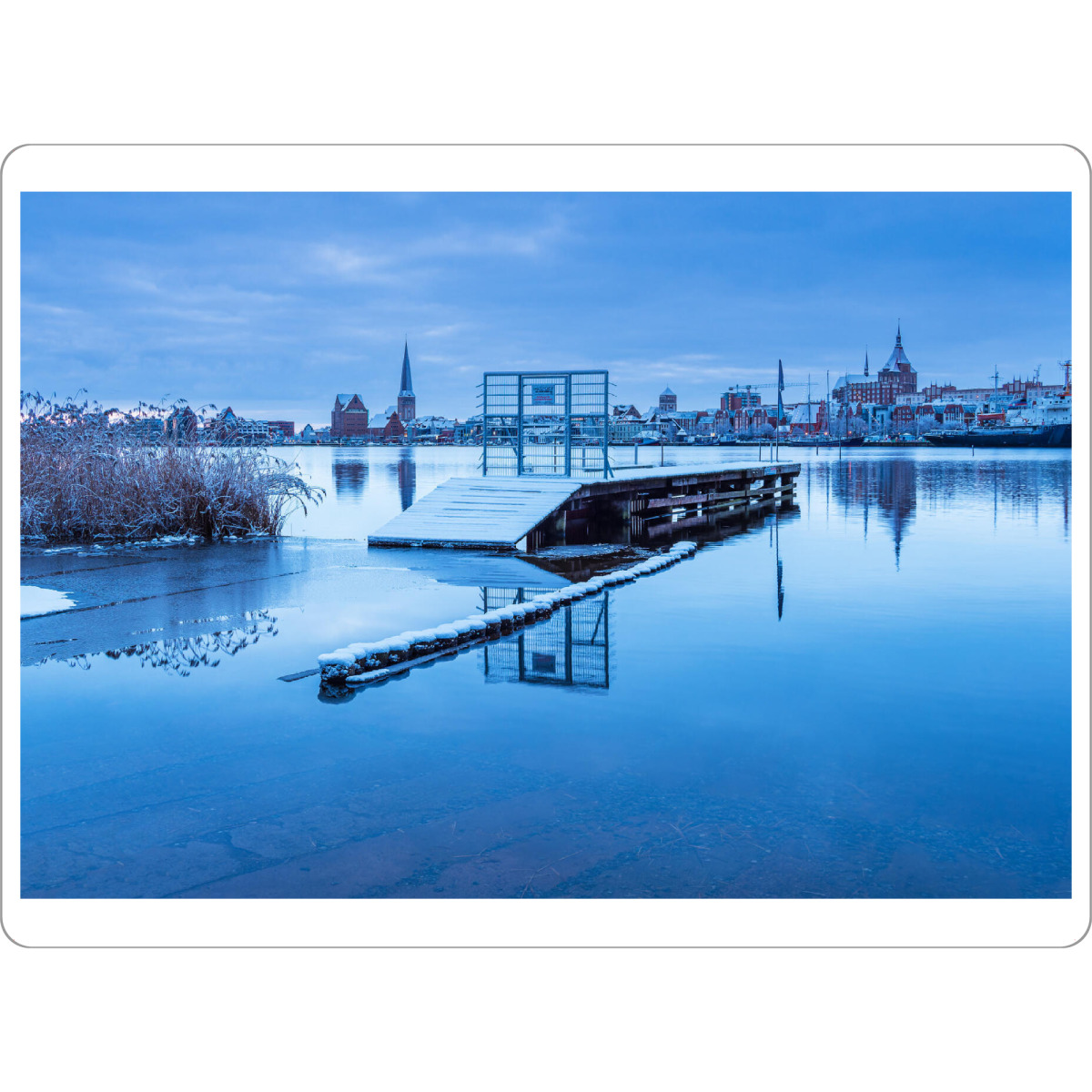 Tischset "Warnow mit Steg" artboxONE - Städte,Natur,Reise,Architektur