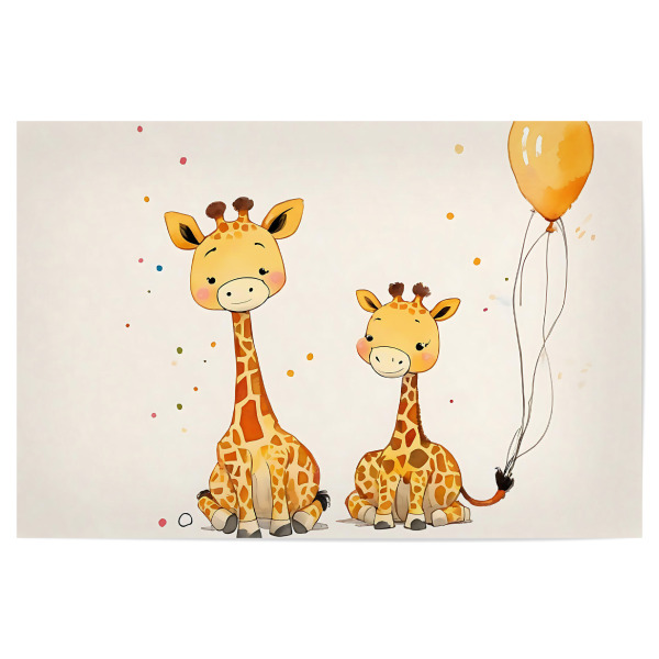 Poster "Süße Baby Giraffen" artboxONE - Für Kinder,Tiere