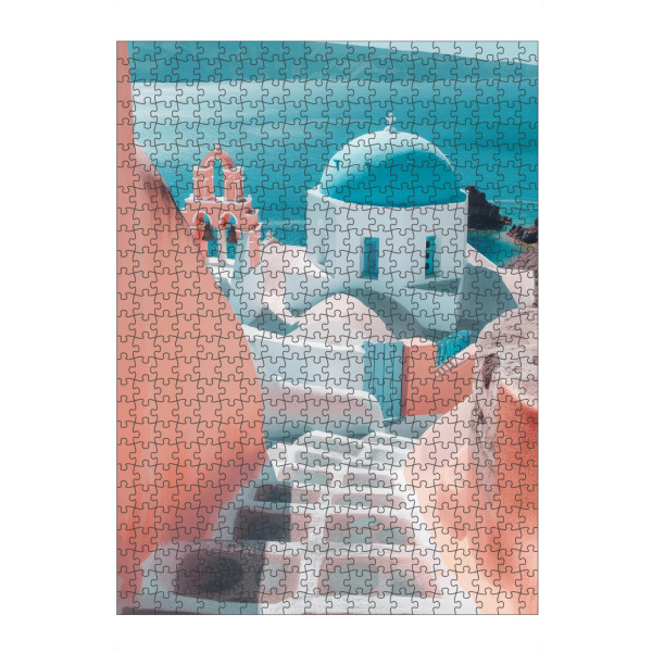 artboxONE Puzzle "Santorini-Treppe zum Himmel" artboxONE - Architektur,Reise / Strand und Meer,Reise / Länder