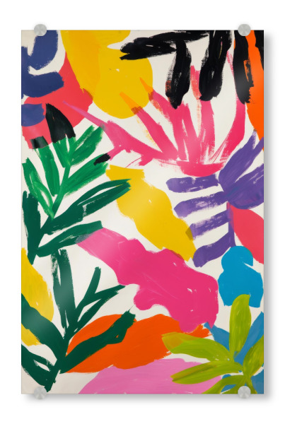 Acrylglasbild "Buntes Chaos" artboxONE - Natur,Abstrakt