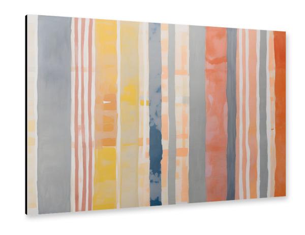 Alu-Dibond "Aquarell City Streifen" 30x20 cm artboxONE