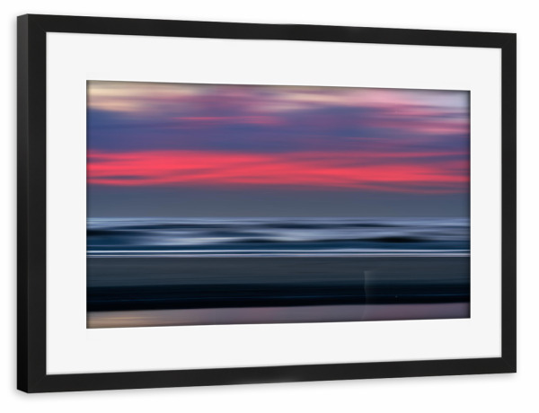 Poster mit Rahmen schwarz "Abendfarben abstrakt" artboxONE - Natur,Abstrakt,Reise / Strand und Meer