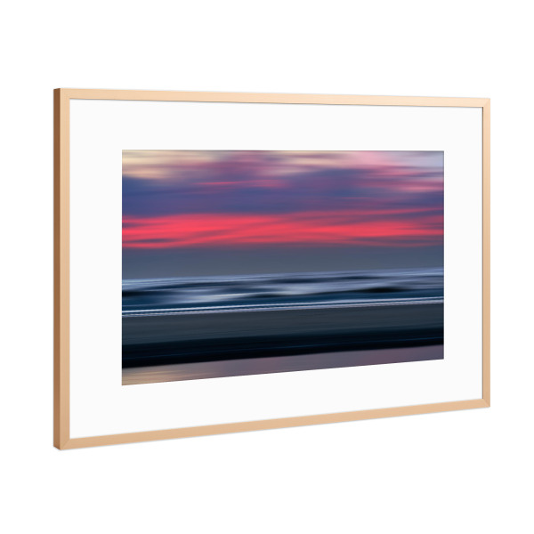 Poster mit Rahmen Kupfer "Abendfarben abstrakt" artboxONE - Natur,Abstrakt,Reise / Strand und Meer
